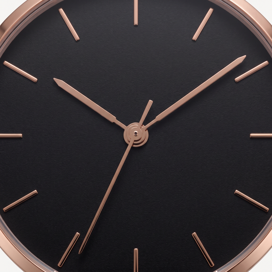 Tenesly Aria - Rose Gold & Black - dial