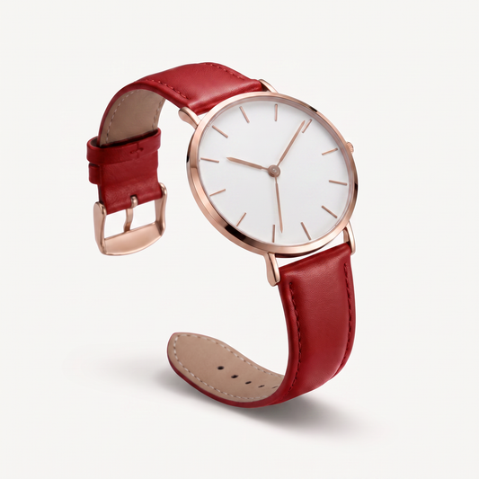 Tenesly Aria - Rose Gold & Crimson