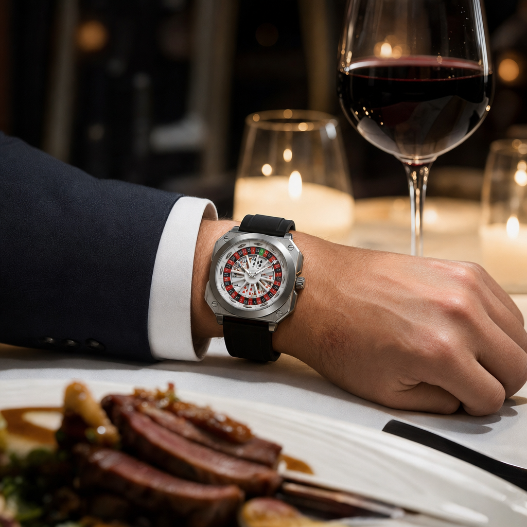 Dinner for two, dressed to impress. Details make the difference. 🍷 #Tenesly #DateNight